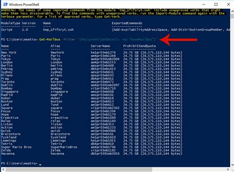 They all show you the same . . Exchange powershell commands getmailbox